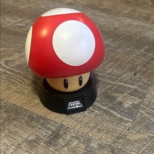 Super Mario Red and White Mushroom night light